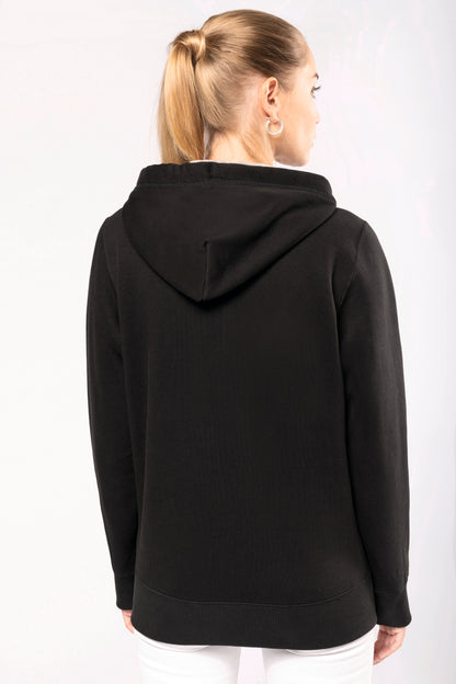 Hooded sweater met rits