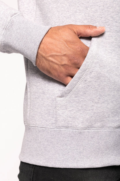 Hooded sweater met rits