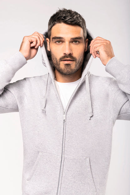 Hooded sweater met rits