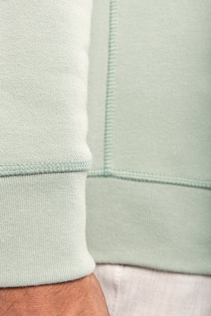Herensweater BIO ronde hals raglanmouwen