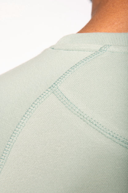 Herensweater BIO ronde hals raglanmouwen
