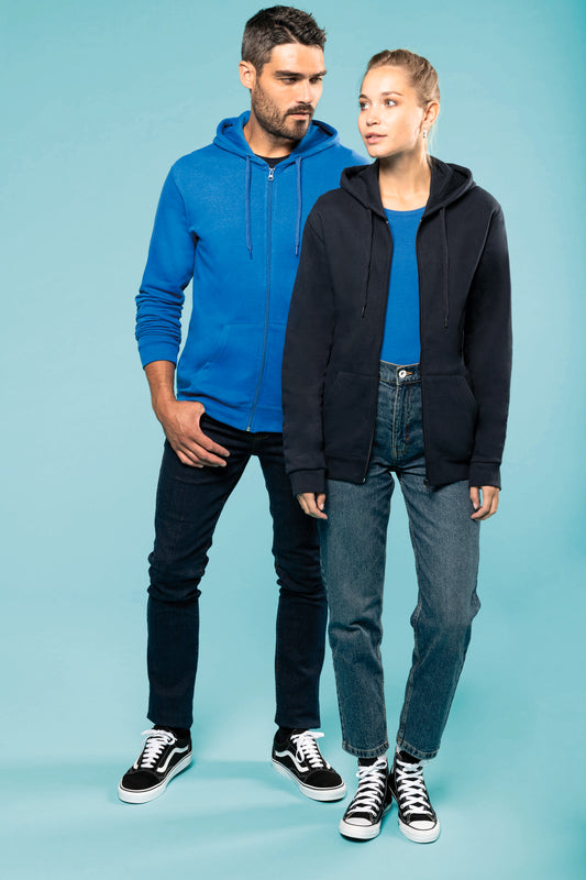 Sweater met rits en capuchon