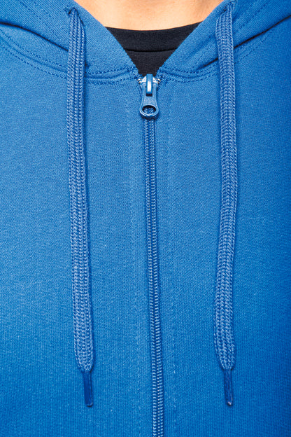 Sweater met rits en capuchon