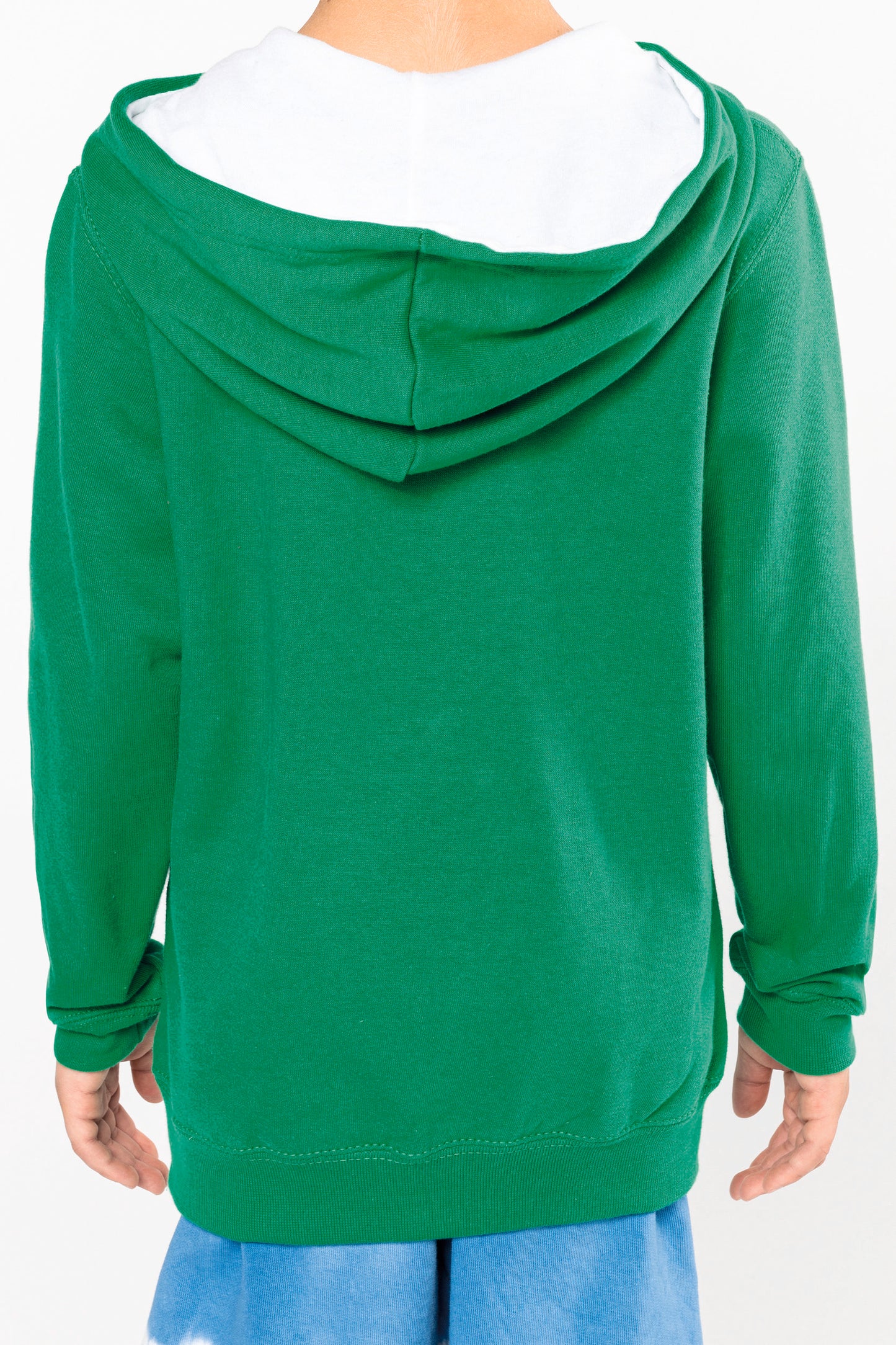Kinder hooded sweater met gecontrasteerde capuchon