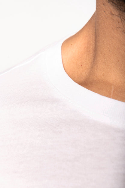 Marine-t-shirt ronde hals Bio heren