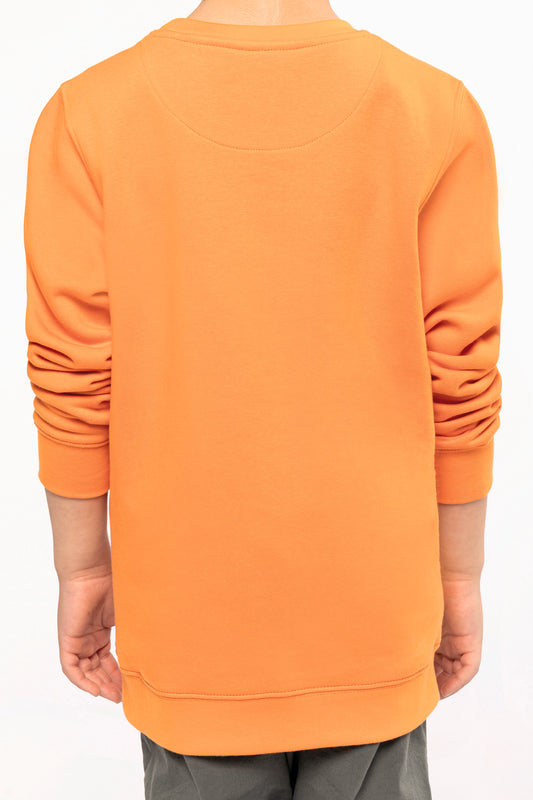 Ecologische kindersweater met ronde hals