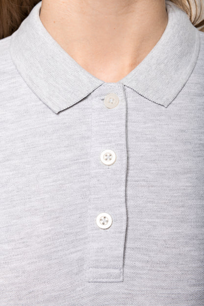 Vintage damespolo met korte mouwen