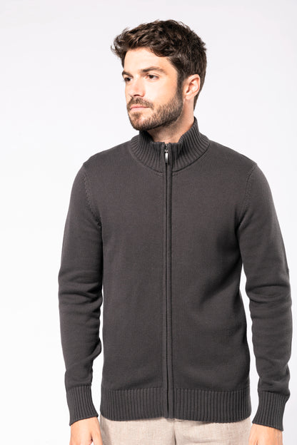 Heren cardigan met rits