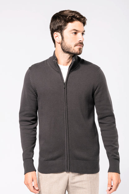 Heren cardigan met rits