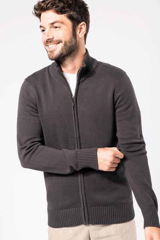 Heren cardigan met rits