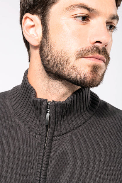 Heren cardigan met rits