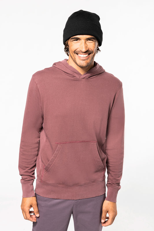 Sweater met capuchon van french terry