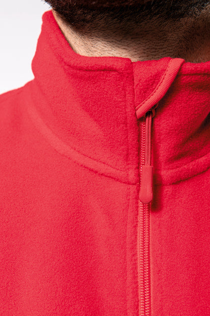 Ecologische uniseks bodywarmer van microfleece
