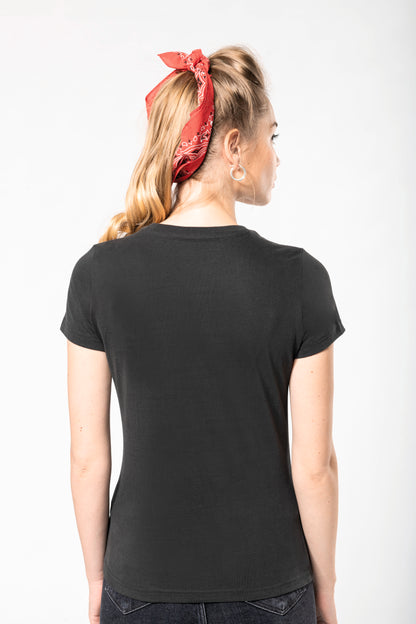 Vintage dames-t-shirt met korte mouwen