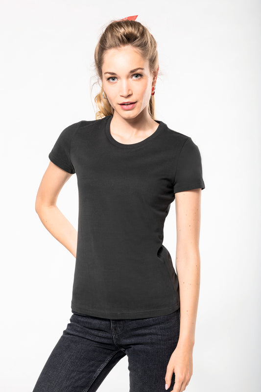 Vintage dames-t-shirt met korte mouwen