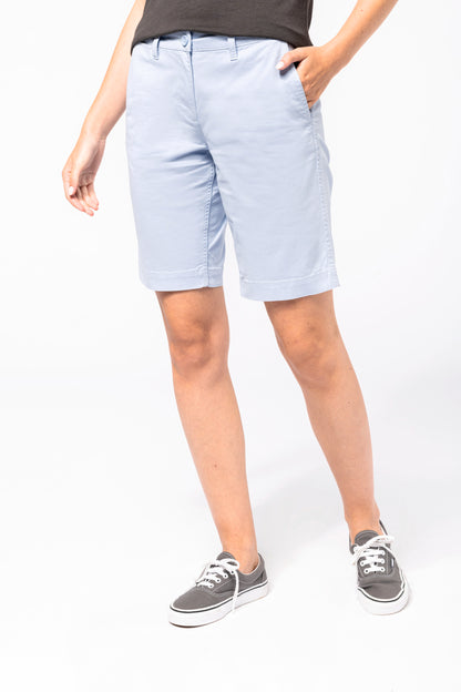 Dames chino bermudashorts
