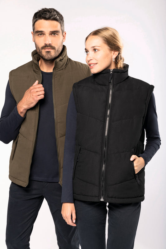 Met fleece gevoerde bodywarmer