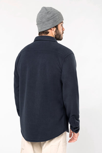 Overhemd van fleece met sherpavoering