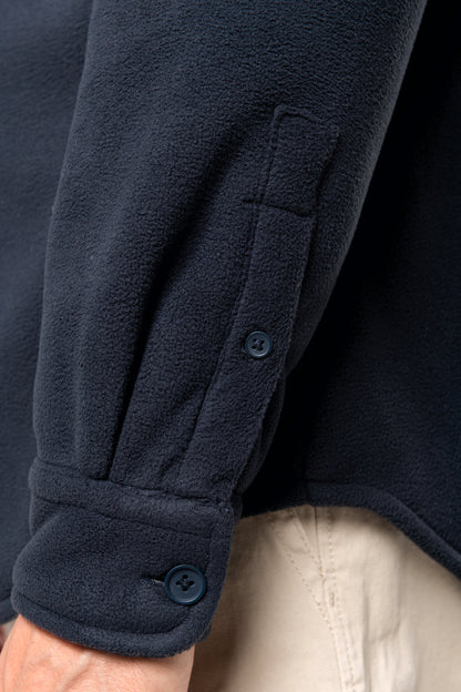 Overhemd van fleece met sherpavoering