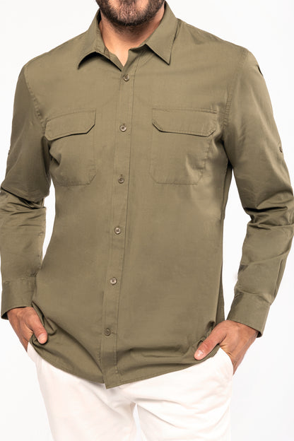 Overhemd safari lange mouwen
