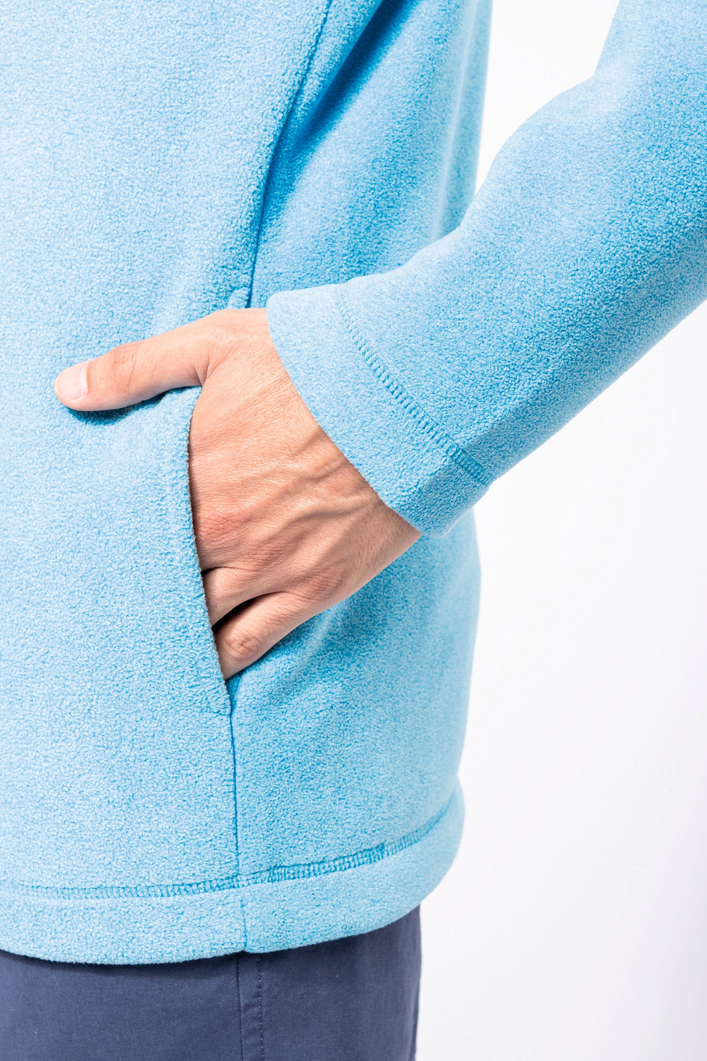 Enzo - Fleece met ritskraag