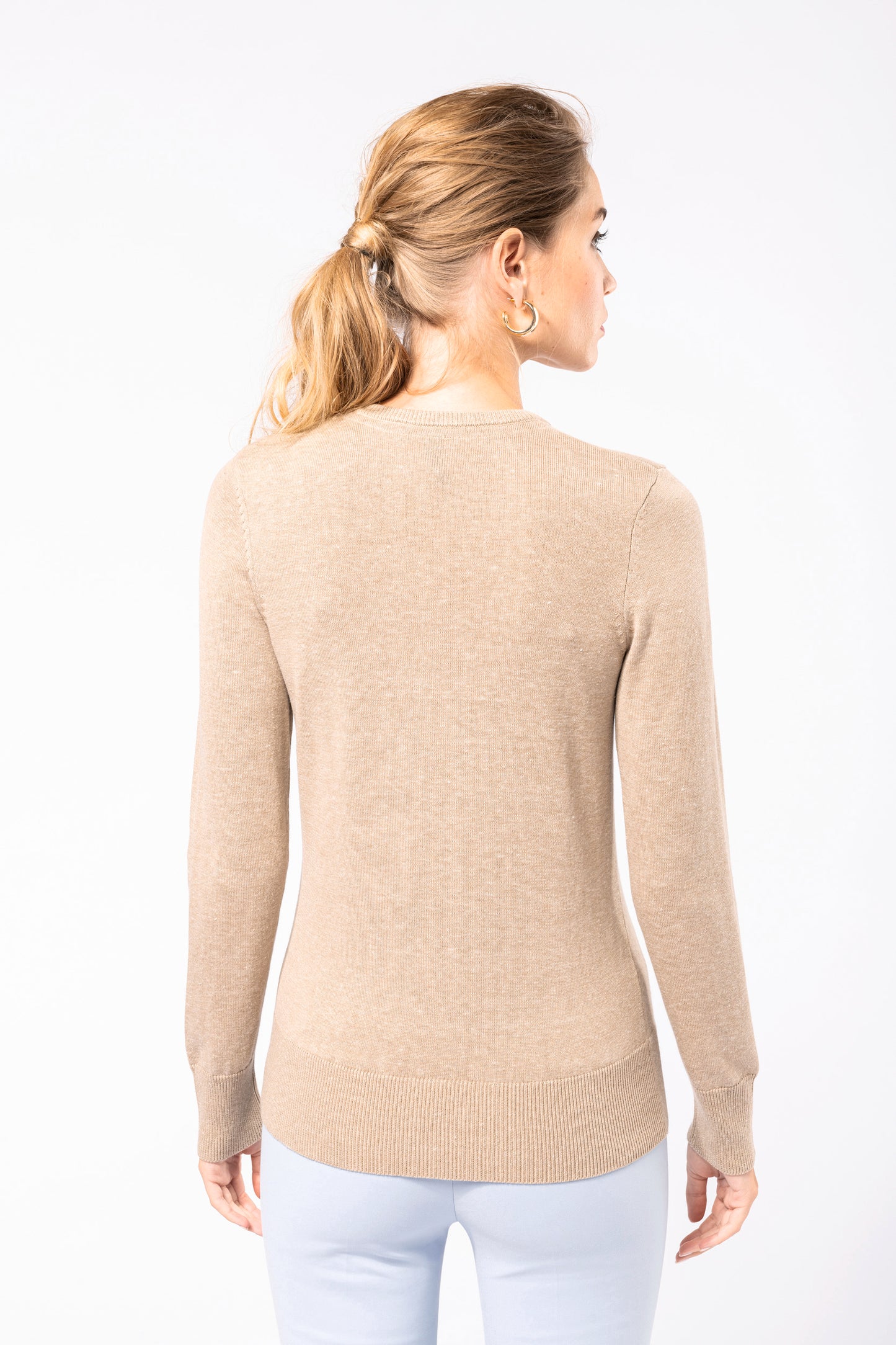 Dames pullover met v-hals