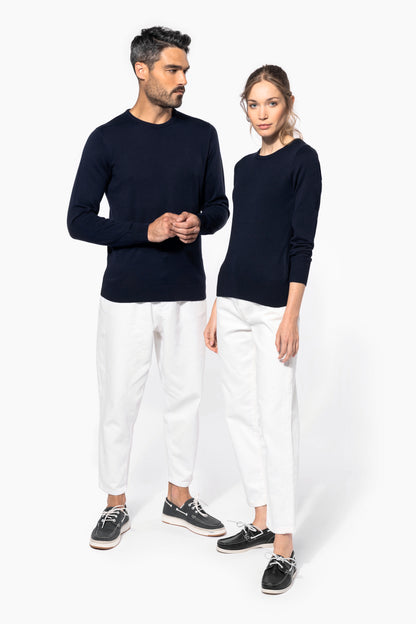 Herenpullover met ronde hals