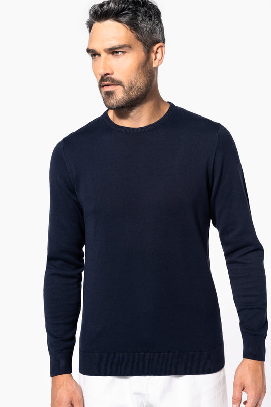 Herenpullover met ronde hals