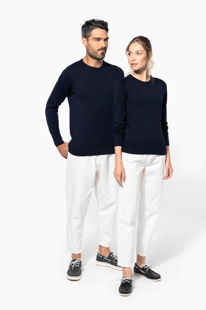 Herenpullover met ronde hals