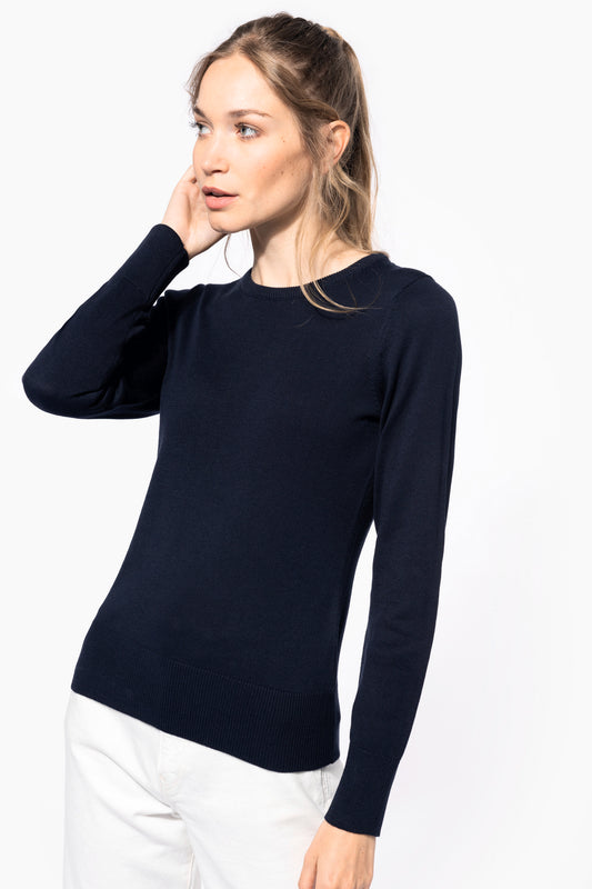 Damespullover ronde hals