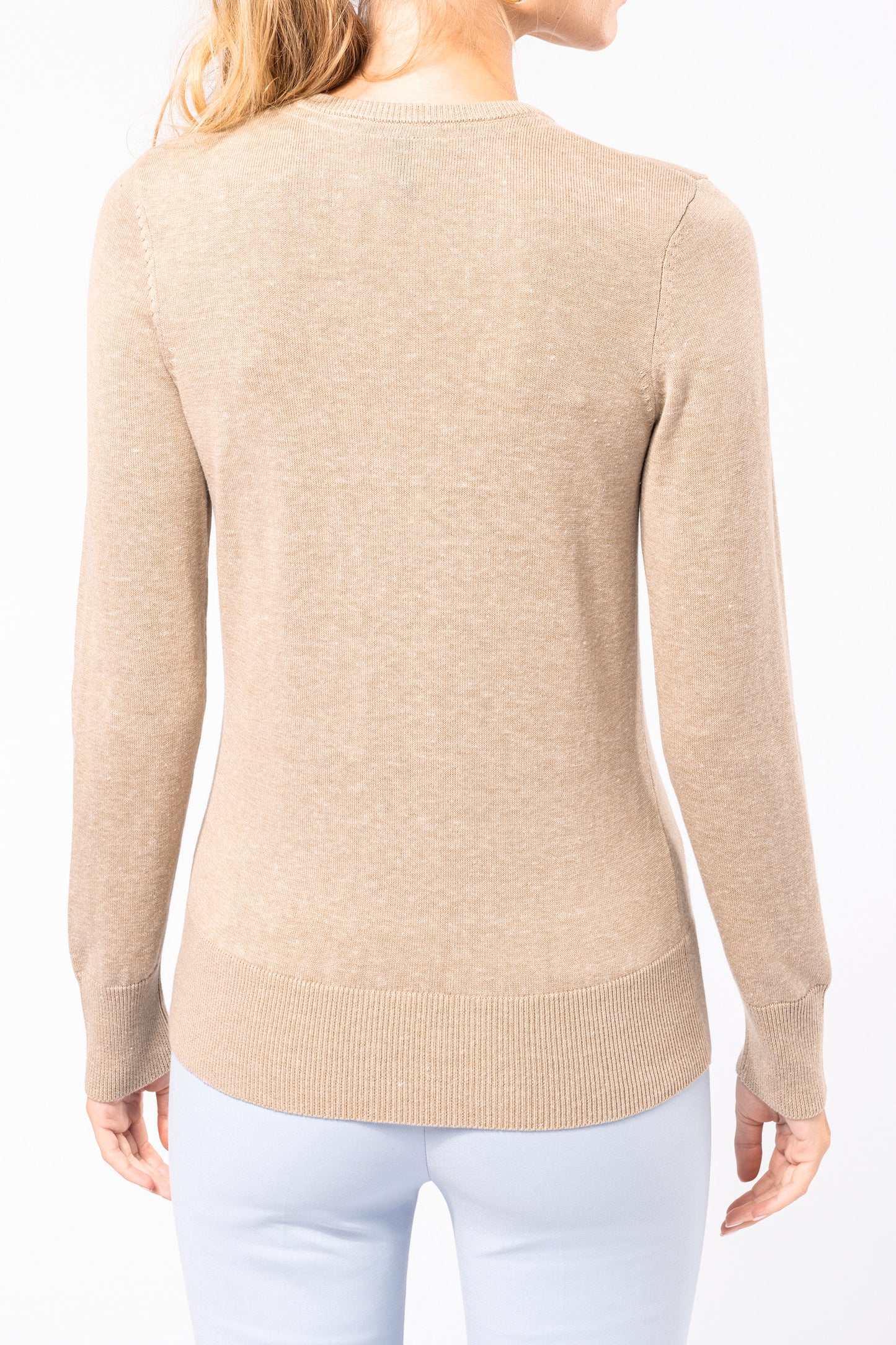 Dames pullover met v-hals