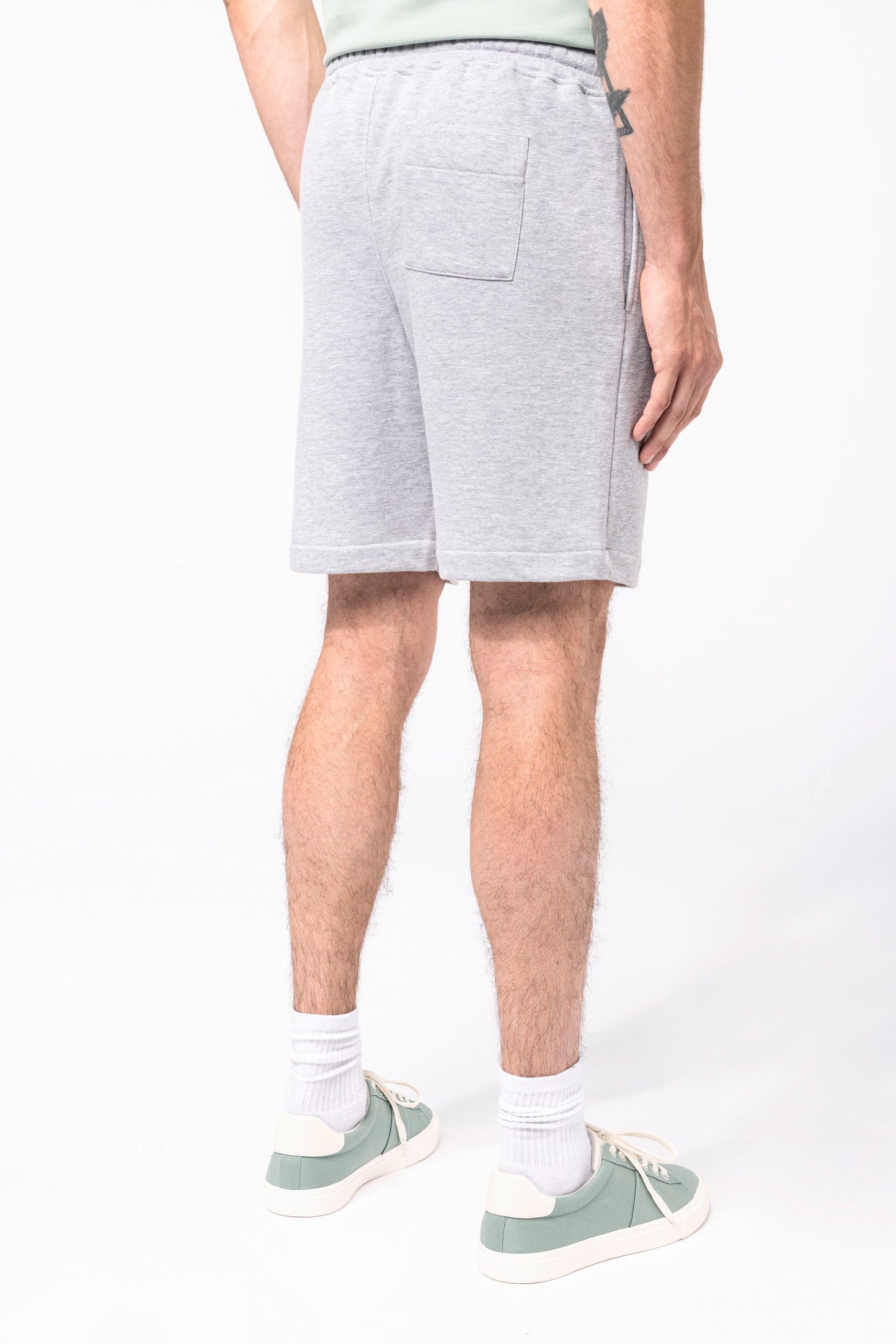 Ecologische herenbermuda in fleece