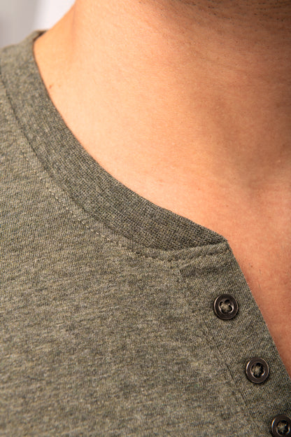 Heren T-shirt henley