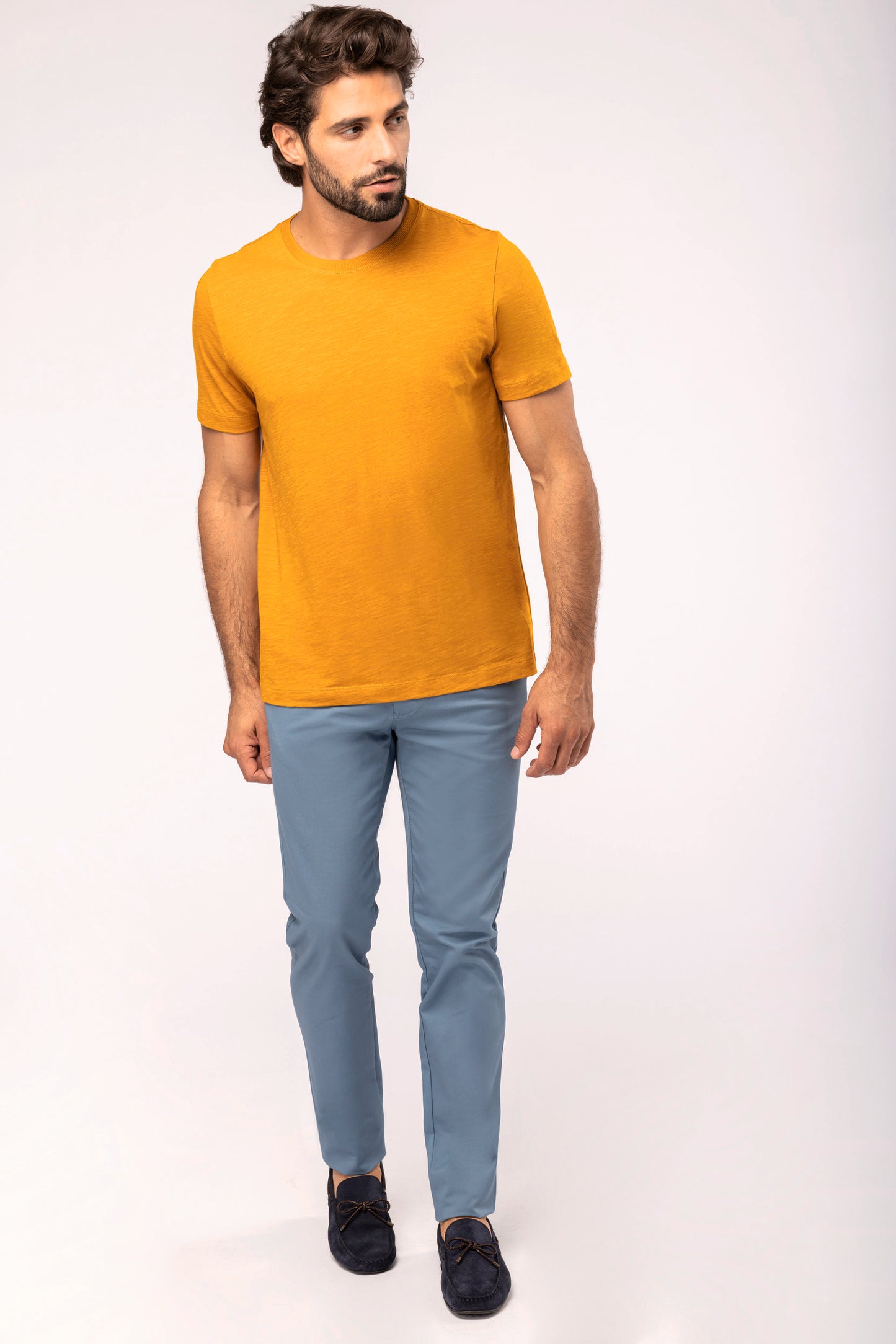 Heren T-shirt slub