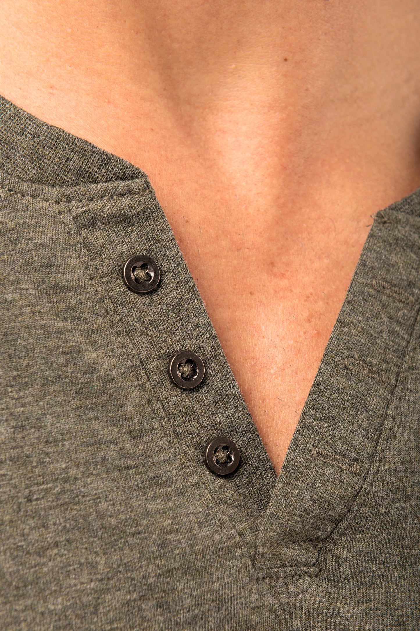 Heren T-shirt henley