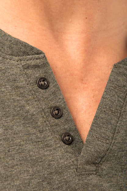 Heren T-shirt henley