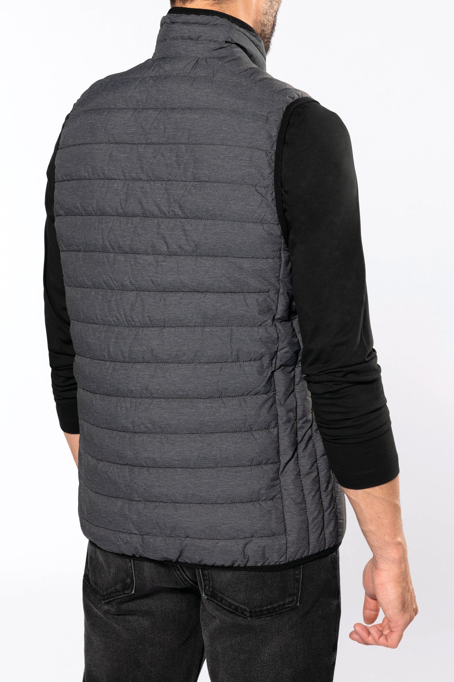 Mens lightweight sleeveless down jacket