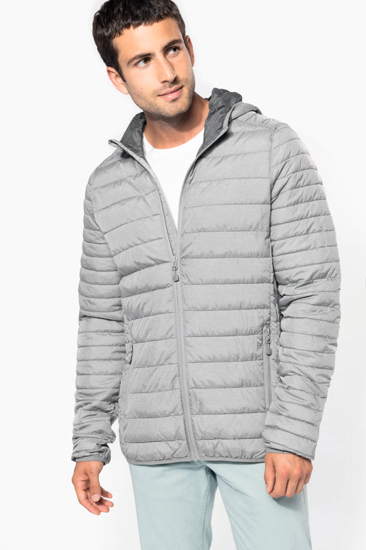 Men's lightweight hooded padded jacket