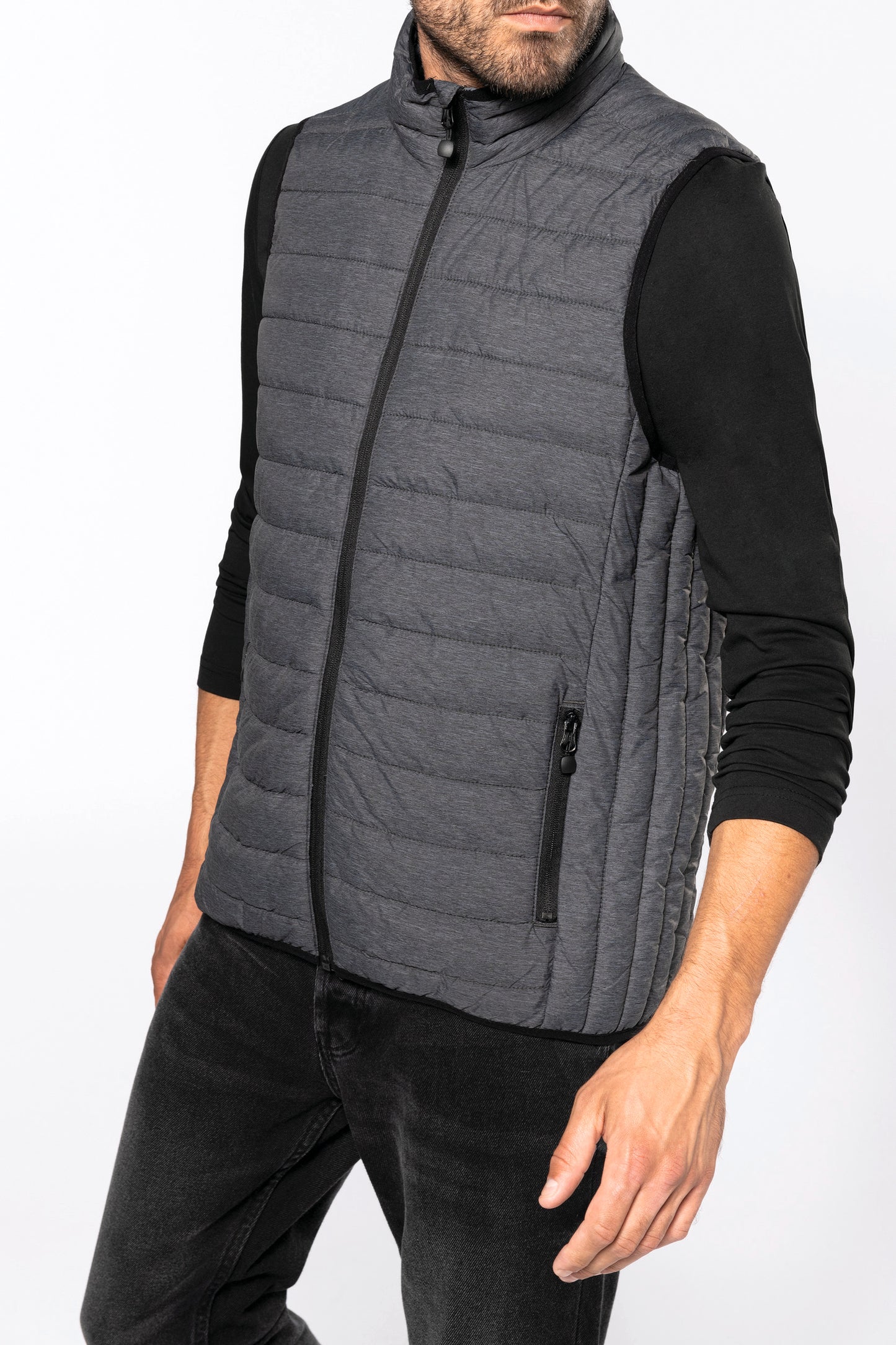 Mens lightweight sleeveless down jacket