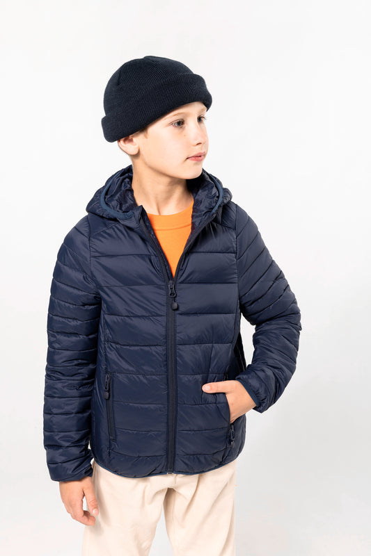 Lichte kinderjas met capuchon