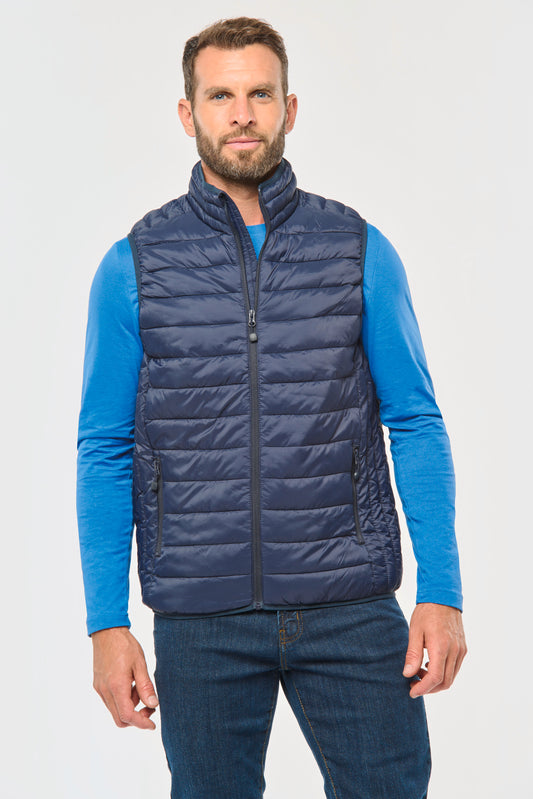 Mens lightweight sleeveless down jacket