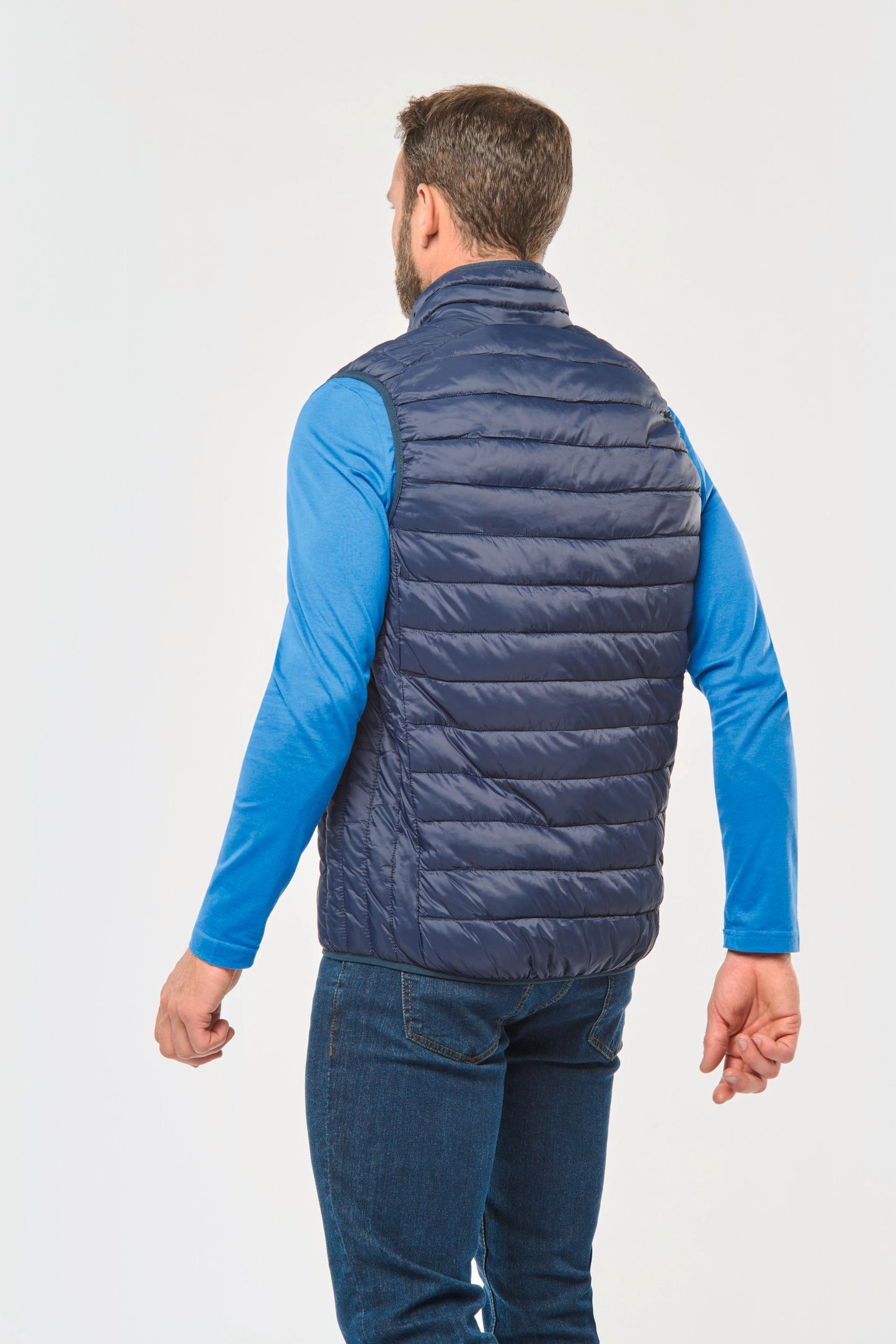 Mens lightweight sleeveless down jacket
