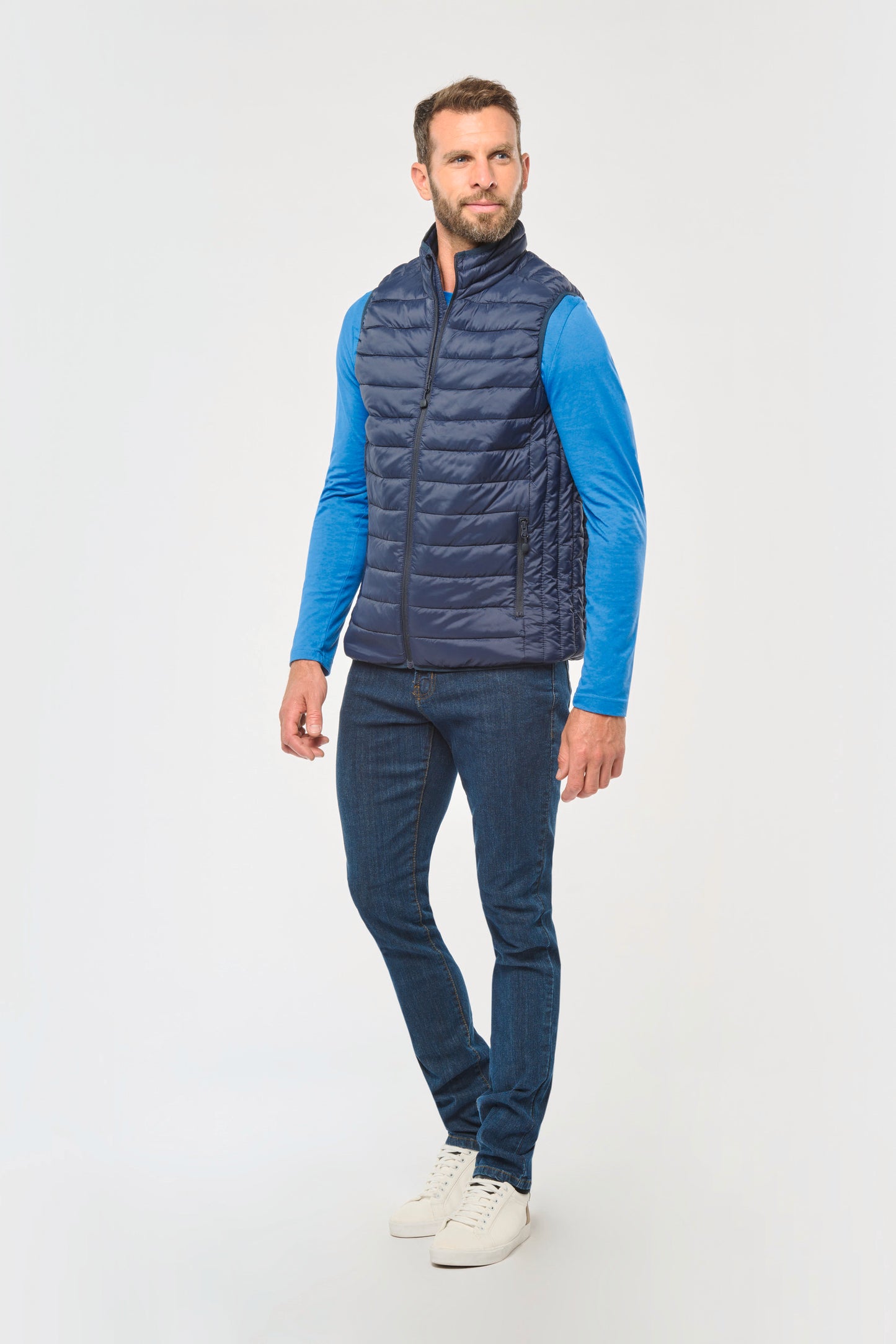 Mens lightweight sleeveless down jacket
