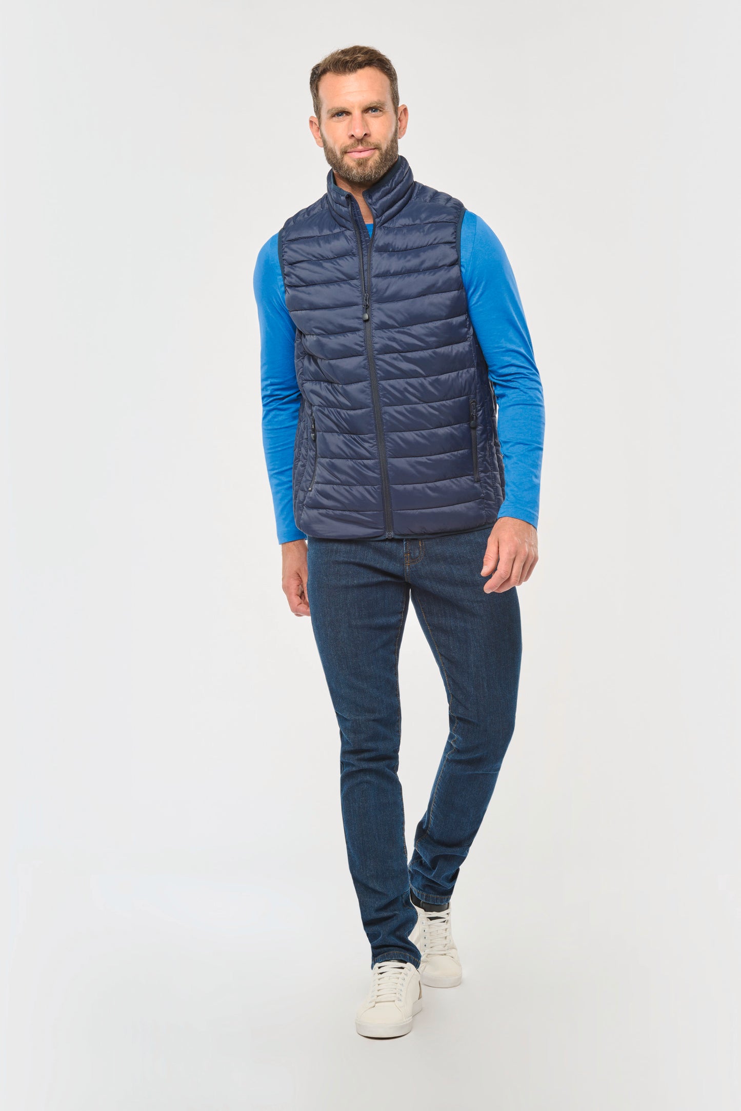 Mens lightweight sleeveless down jacket