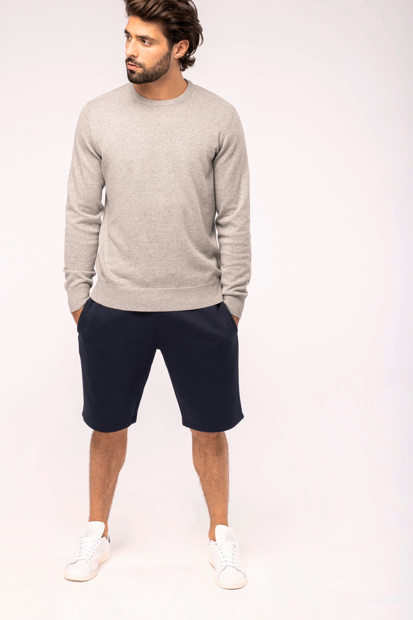 Heren pullover met ronde hals