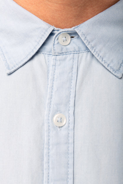 Afgewassen Twill  herenoverhemd
