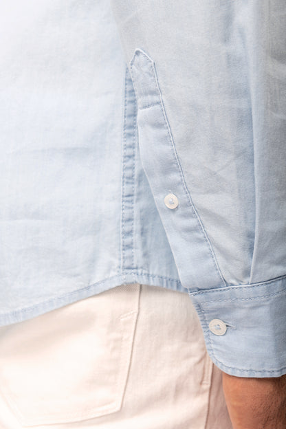 Afgewassen Twill  herenoverhemd