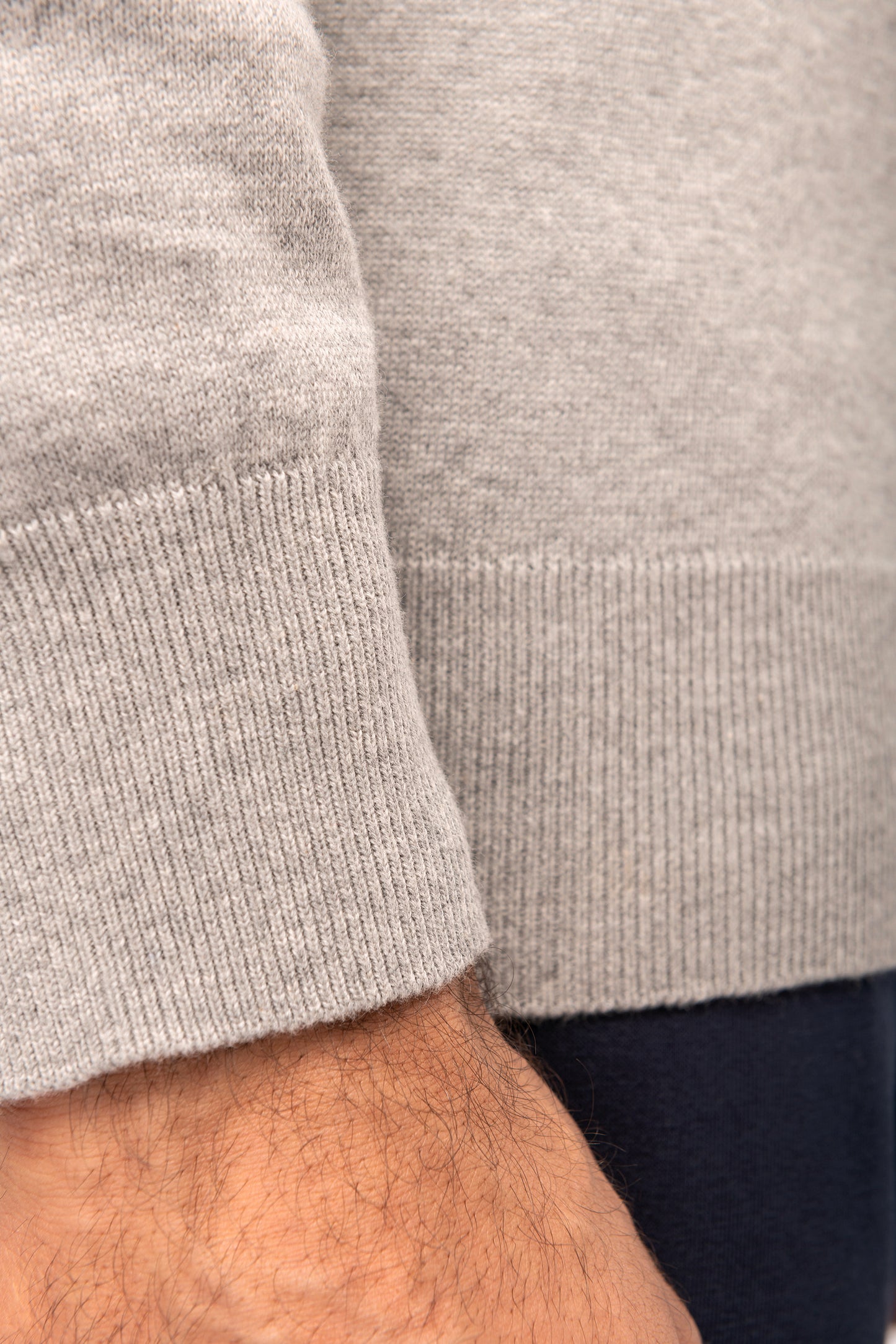 Heren pullover met ronde hals