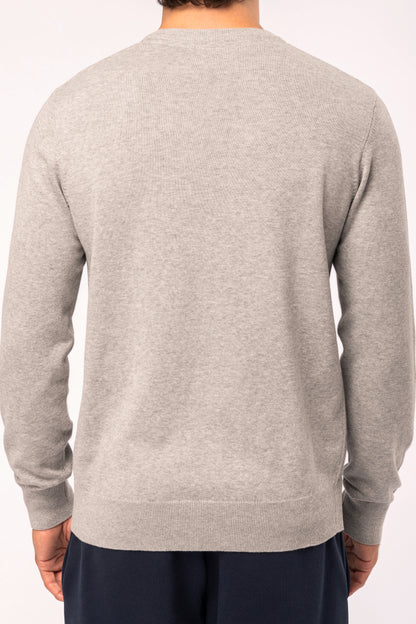 Heren pullover met ronde hals