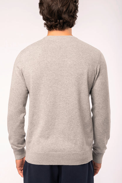 Heren pullover met ronde hals